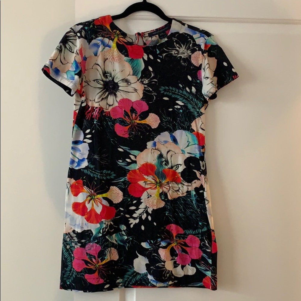 French Connection Floral T Shirt Dress